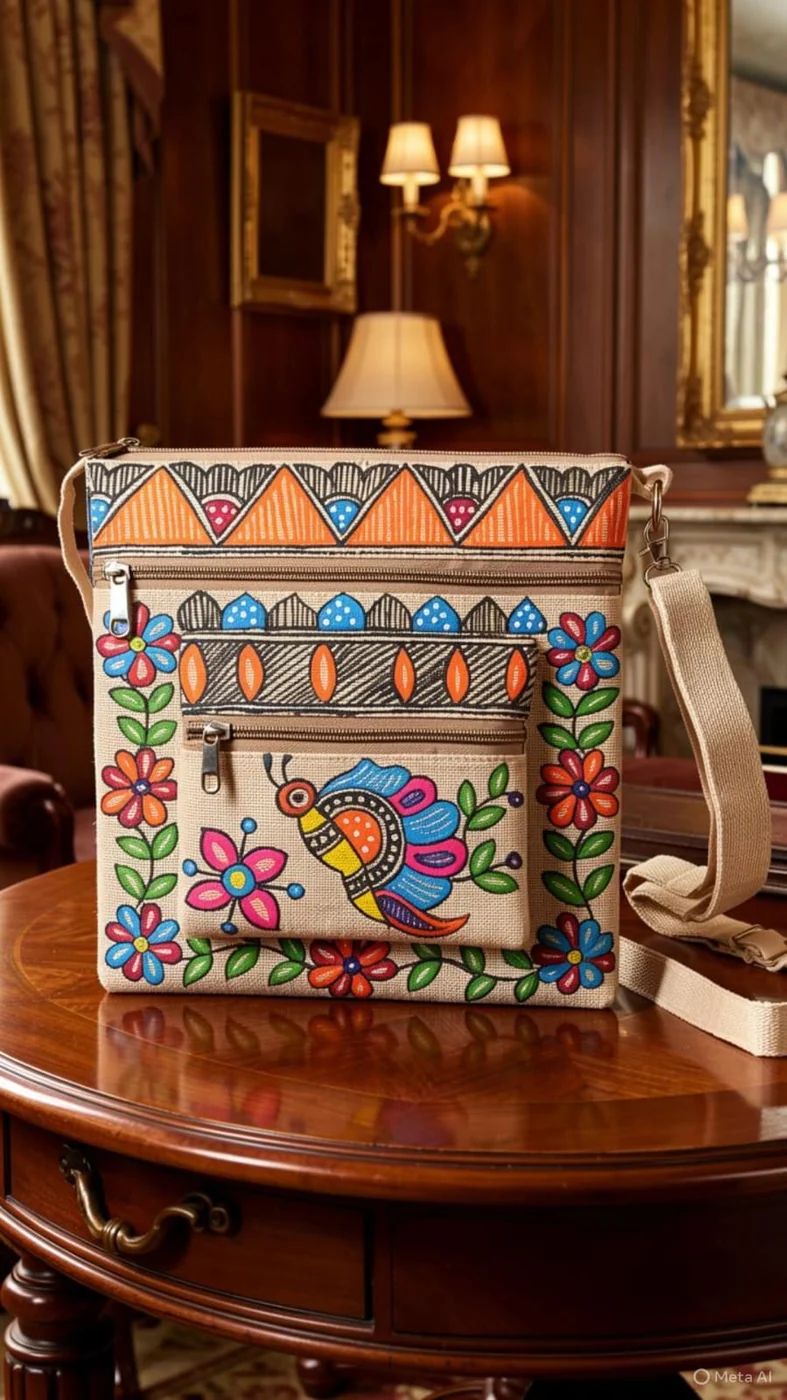 Multicolour floral sling bag